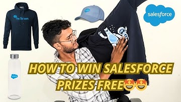 Salesforce Gift Unboxing & How to win @salesforce T-SHIRT, Hoodie, Bottle & Certificate Vouchers