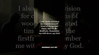 Nehemiah 13:31 (NIV)