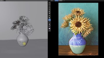 My Oil Painting in Blender 01