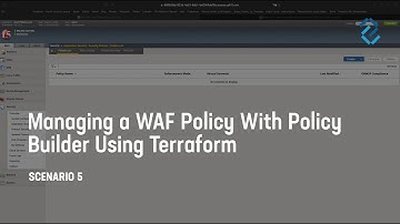 Managing an Advanced WAF Policy with Policy Builder on a Single Device