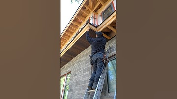 Expresso metal woodgrain soffit install