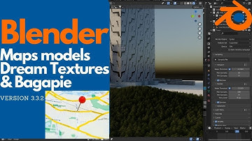 Blender - GPS Maps - Dream textures & Bagapie addons