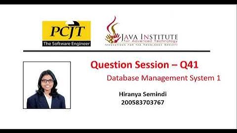 Task 41 |  Database Management System | 1st Year | Java Institute | Hiranya Semindi