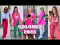 TENDENCIAS 2024 MUJER / COLOR DEL AÑO 2024 PANTONE MODA MUJER 2024 / OUTFITS COLOR MAGENTA