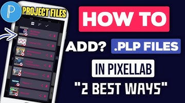 HOW TO ADD OR USE PLP FILES IN PIXELLAB✔PLP FILE FOR PIXELLAB🔥TechBitStar
