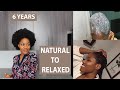 RELAXING MY NATURAL HAIR AFTER 6 YEARS!!