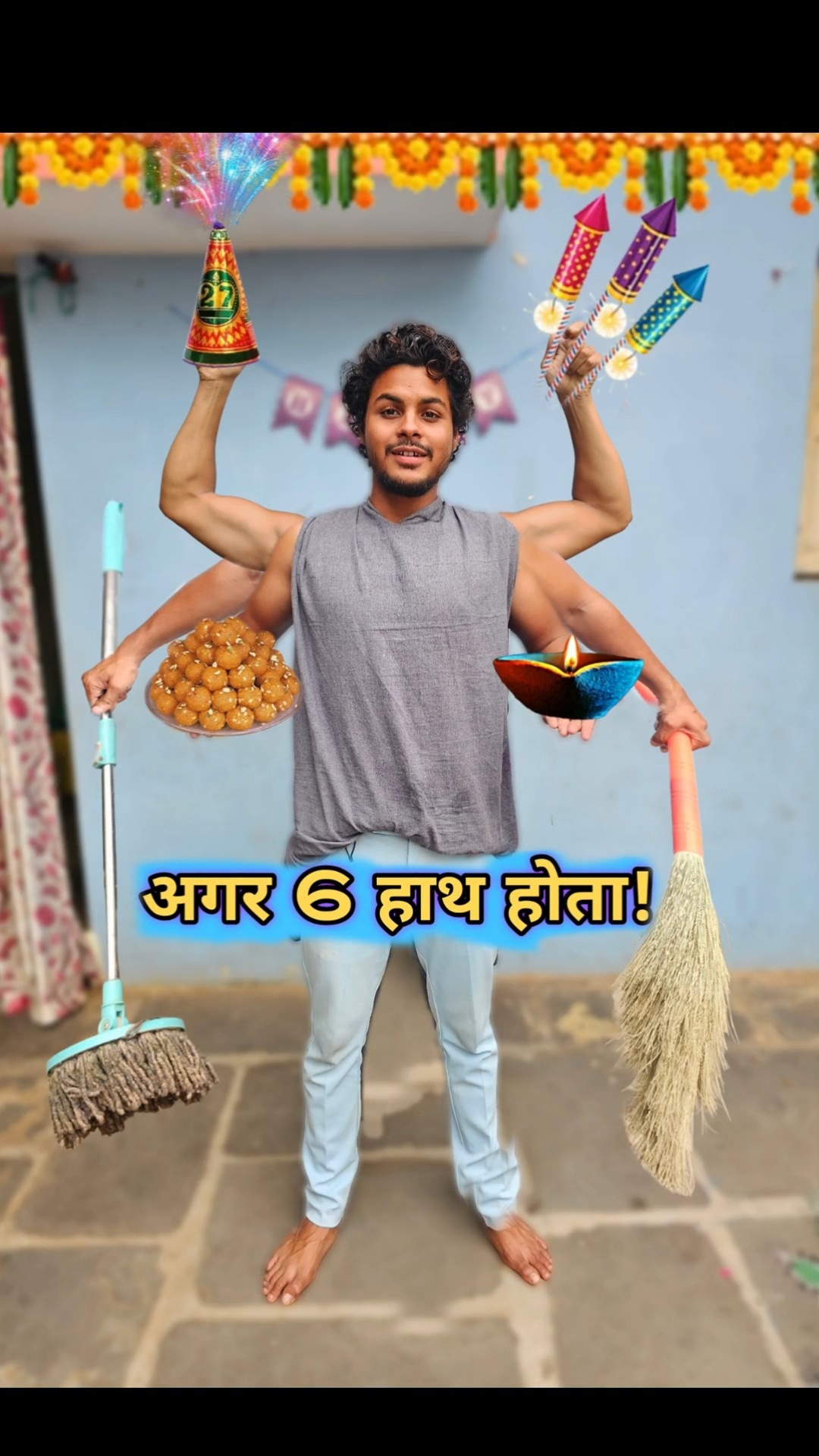 Diwali?मे 6 हाथ Busy हो गया?#Diwali #comedy