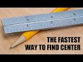 The fastest way to find the center of a board woodworking tip shorts