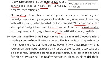 9th English, chapter no 12 Three days to see Translation(part2) by mudassar (Dar.e.Arqam Mulhal)