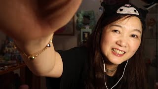 SUB字幕【ASMR】Doing your Makeup Sound Part1 あなたの顔に私の定番メイクしてみた♡気持ちよくおやすみなさい