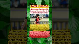 KELAZ‼️ Siap Untuk Gantikan Ole Romeny! Pemain Ini Beri Sinyal Nyata Ke Timnas Indonesia?