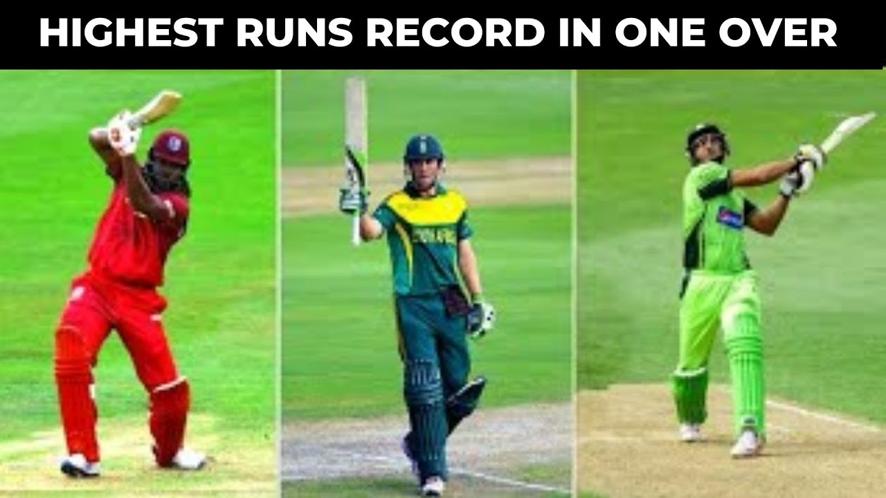 Highest Runs Record in One Over 6 balls 36 runs in T20 cricket history YouTube