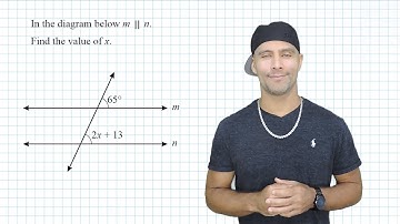 Angles Formed By A Transversal Crossing Parallel Lines And Solving For x.