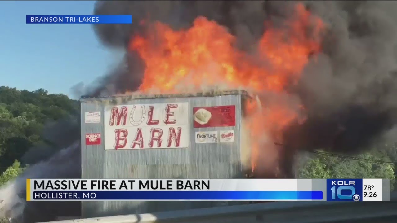 Fire At Mule Barn Shuts Down Business 65 Youtube