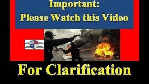 SHTF Scenario: Important Please Watch this Video for Clarification