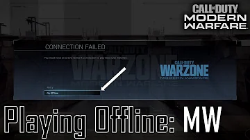 How do you play Warzone offline?