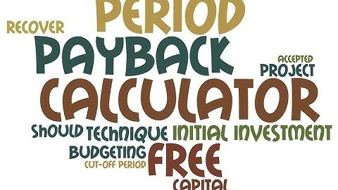 PAYBACK PERIOD CALCULATOR IN EXCEL- how to download and use our calculator