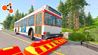 Bus vs Triangle Speed Bumps BeamNG.drive | Beamng Crashes TV