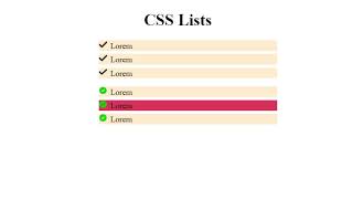 List style HTML | CSS