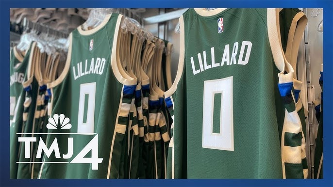 Damian Lillard jersey; Bucks sell limited quantities to fans