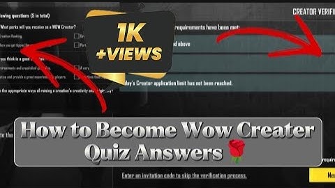 Pubg Wow Creation Quiz