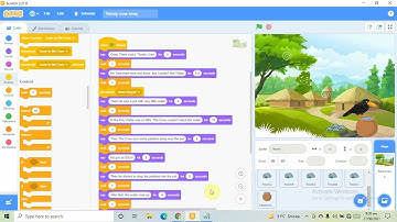 The Thirsty Crow Story in Scratch