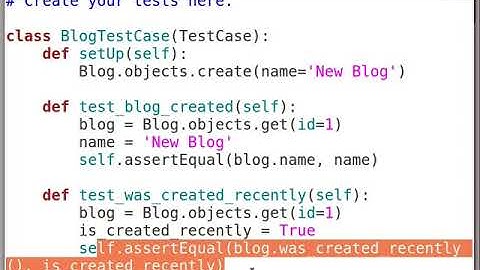 Testing in Django - English