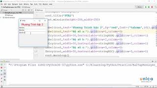 098 Bài tập rèn luyện Giải phương trình bậc 2 trong Python