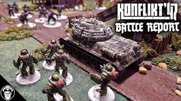 Blood & Iron! Soviet Bloc Vs Axis - 1500pts Battle Report - Konflikt 