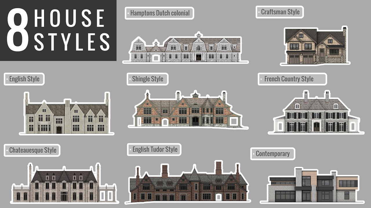 8 Home Styles Explained Architecture Youtube