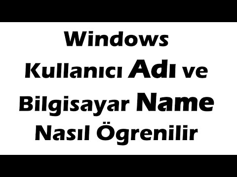 Video: Kullanıcı Bilgileri Nasıl Görüntülenir?