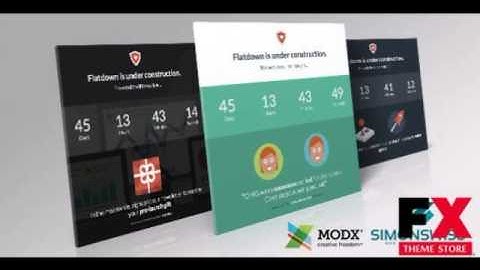 Preview Flatdown - Coming Soon MODX Theme TForest