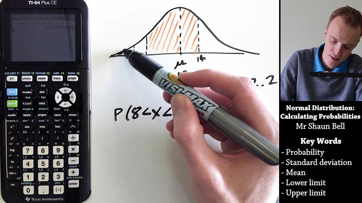 Normal Distribution: Calculating Probabilities {TI 84 Plus CE}