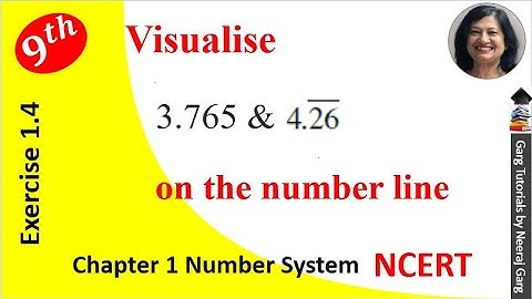 Visualise 3.765 on the number line using successive | Class 9 Maths Chapter 1 Exercise 1.4 Solutions