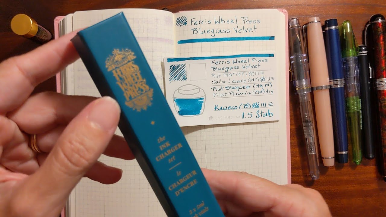 Ferris Wheel Press Bluegrass Velvet Ink Charger - YouTube