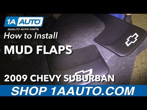 How to Install Rear Mud Flaps 01-14 Chevrolet Suburban