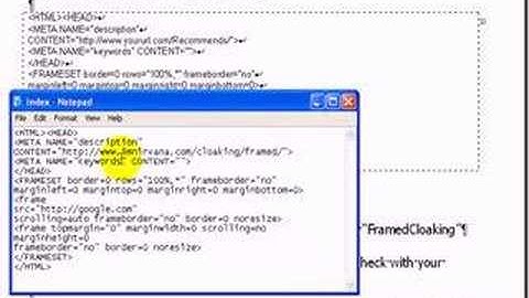 Affiliate Link Cloaking Using Framed Redirect