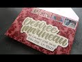 DIY Envelope Mail Art - Lettering with Stenciled Ink Blending