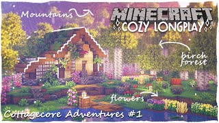 Minecraft Cottagecore: Relaxing Longplay  Birch Forest Adventures (No Commentary)