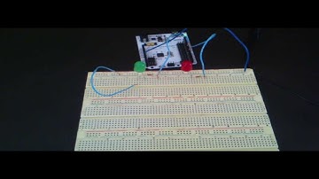 Projeto Arduíno Circuitos Elétricos 2 - Código Morse com dois Leds de aviso