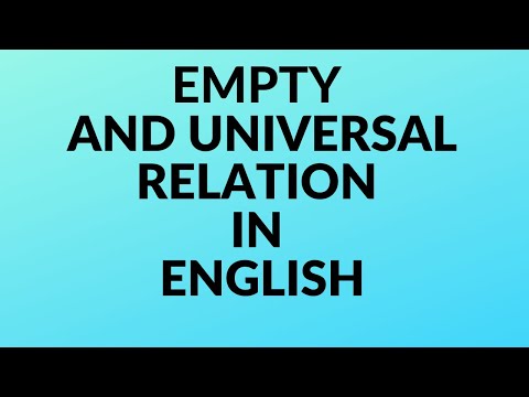 Empty Relation and
