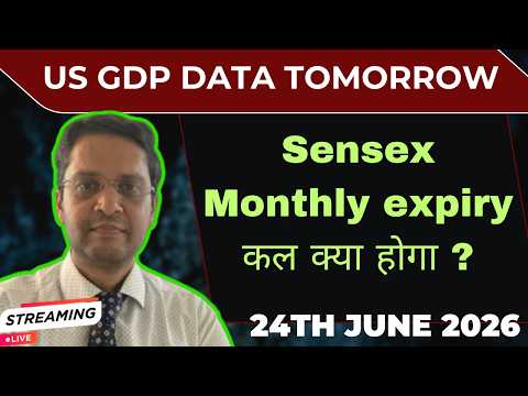 Thumbnail for Sensex weekly expiry tomorrow|sensex analysis for 25th june 26|Nifty|Banknifty|US GDP data tomorrow by Macroeconomics