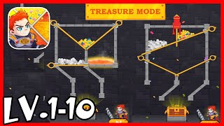 Hero Rescue - Android/ios Gameplay - Treasure Mode Level 1 to 10 screenshot 5