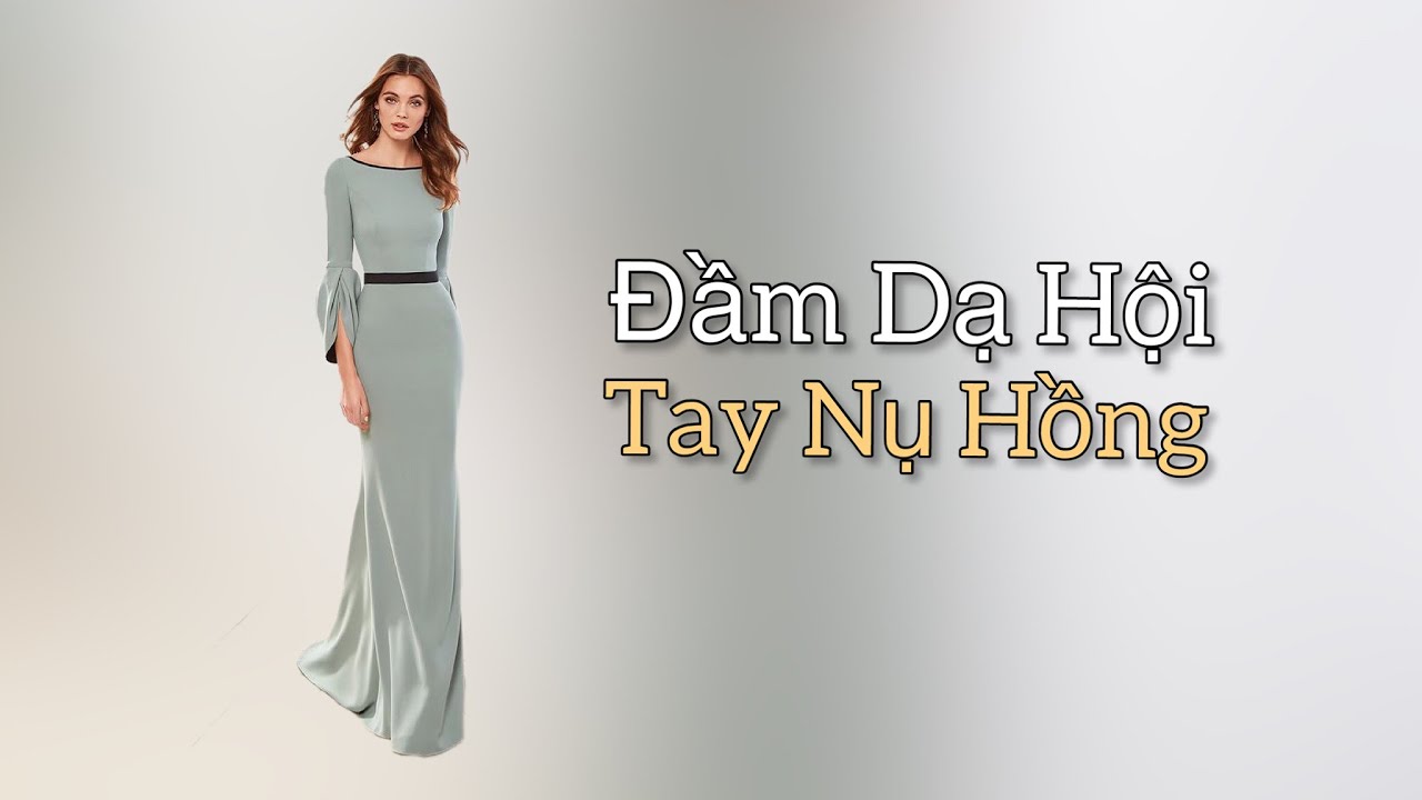 Thiết Kế Đầm Đầm Dạ Hội, Tay Nụ Hồng |Lộc Tailor|Chia Sẻ Kinh Nghiệm May Mặc#232