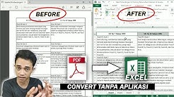 Cara Mudah Merubah Dokumen PDF Ke Excel Tanpa Aplikasi (100% Gratis) - Durasi: 8.18. 
