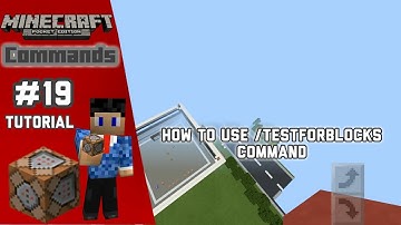 How to use /testforblocks Command in MCPE