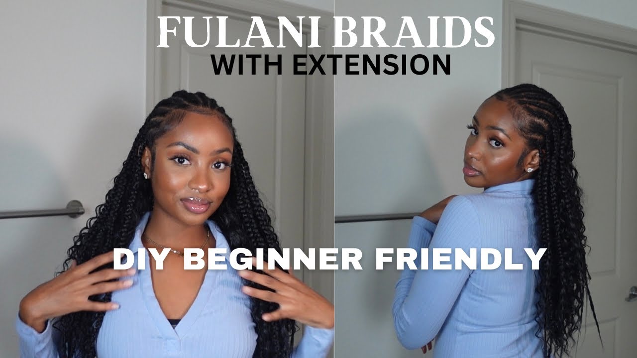 HOW TO DO FULANI BRAIDS ON YOURSELF| BEGINNER FRIENDLY - YouTube