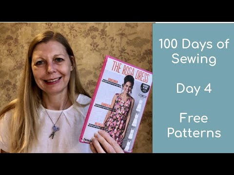 100 Days of Sewing || Day 4 || Free patterns - YouTube