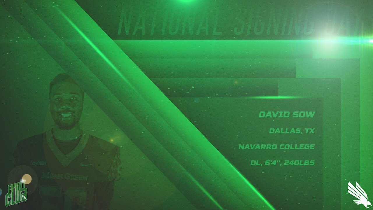 North Texas Football Dl David Sow Nsd 18 Youtube