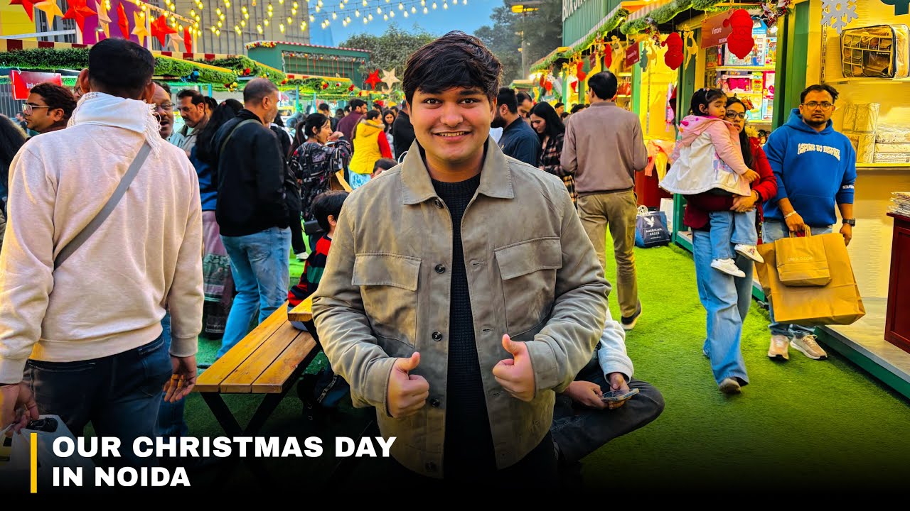 Christmas Celebration at DLF Mall of India🎄| Behind The Scenes | Festive Weekend Vlog 